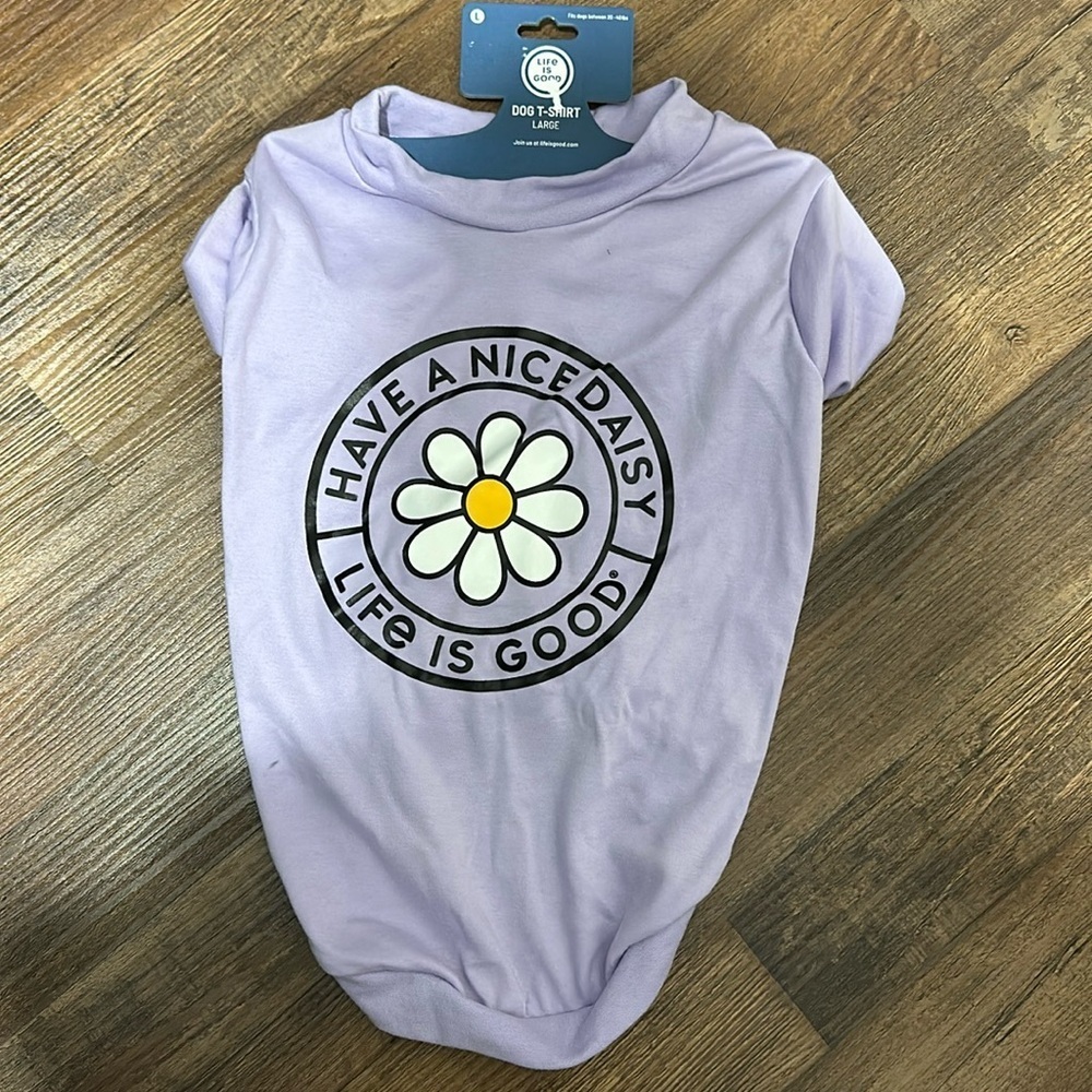 Life is Good dog tshirt